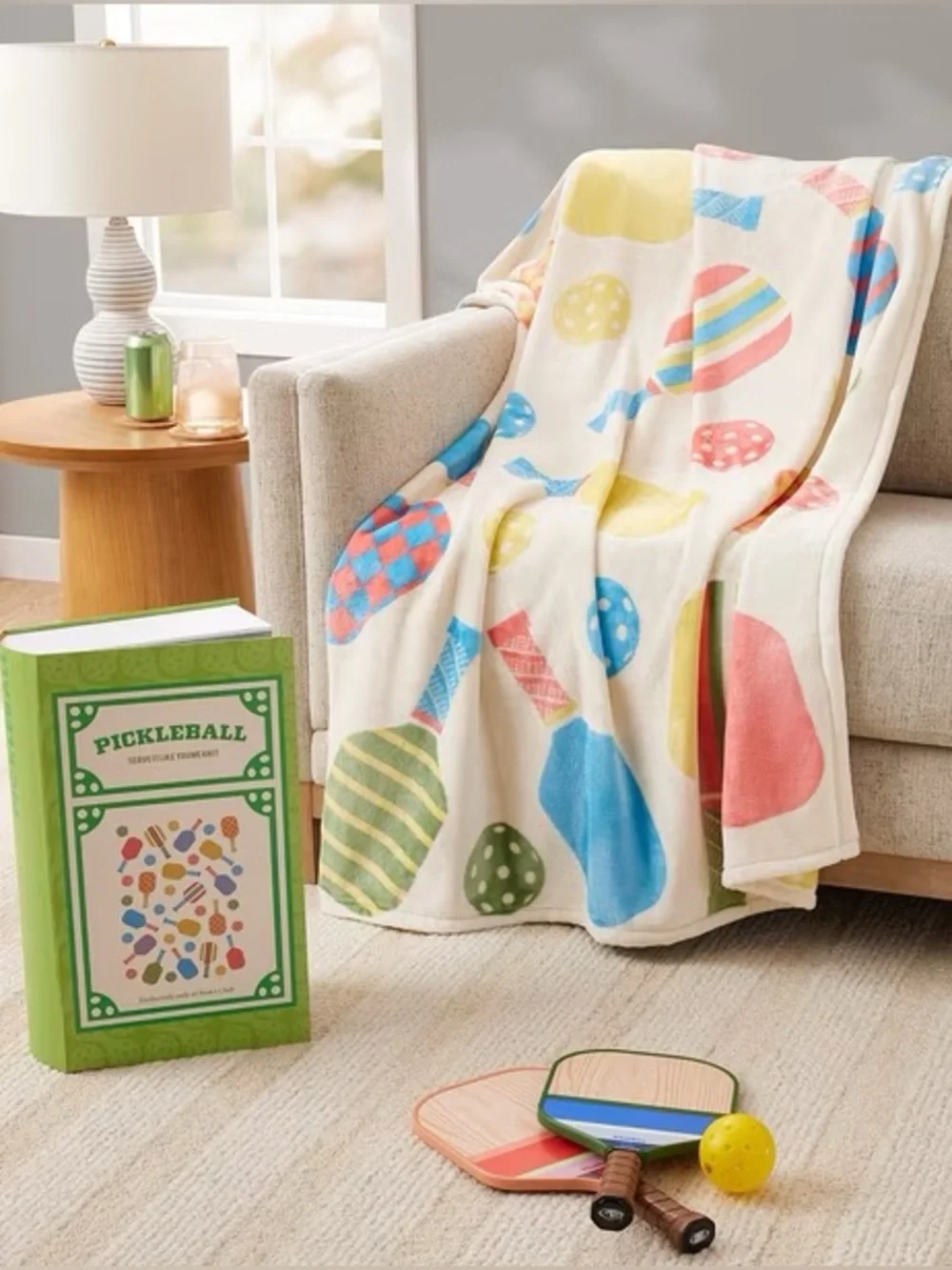 Pickleball Licensed Classic Boxed Board Game Silk Touch Throw, 50